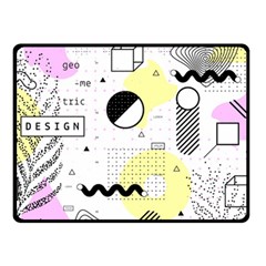 Graphic Design Geometric Background Fleece Blanket (small) by Grandong