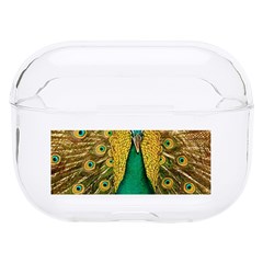 Peacock Feather Bird Peafowl Hard Pc Airpods Pro Case by Cemarart