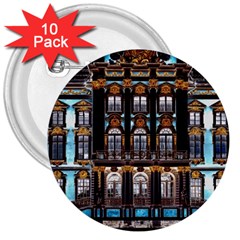 Catherine Spalace St Petersburg 3  Buttons (10 Pack)  by Cemarart