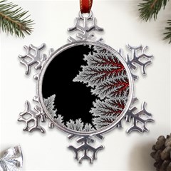 Astrology Surreal Surrealism Trippy Visual Art Metal Large Snowflake Ornament by Bedest