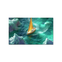 Dolphins Sea Ocean Sticker (rectangular) by Cemarart