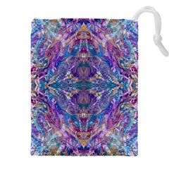 Cobalt Arabesque Drawstring Pouch (4xl)