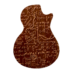 Math Linear Mathematics Education Circle Background Guitar Shape Wood Guitar Pick Holder Case And Picks Set