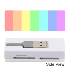 Rainbow Cloud Background Pastel Template Multi Coloured Abstract Memory Card Reader (stick) by Maspions