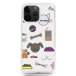 Cat Dog Pet Doodle Cartoon Sketch Cute Kitten Kitty Animal Drawing Pattern iPhone 14 Pro Max TPU UV Print Case Front