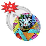 Kitten Cat Pet Animal Adorable Fluffy Cute Kitty 2.25  Buttons (100 pack)  Front