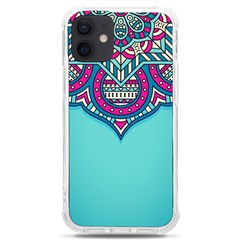 Mandala Blue Iphone 12 Mini Tpu Uv Print Case	