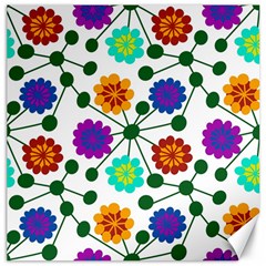 Bloom Plant Flowering Pattern Canvas 20  X 20  by Maspions