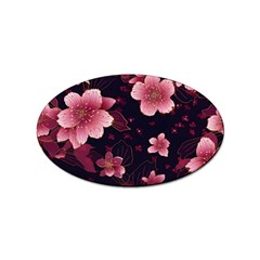 Flower Sakura Bloom Sticker Oval (100 Pack)