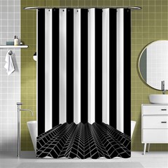 Stripes Geometric Pattern Digital Art Art Abstract Abstract Art Shower Curtain 48  X 72  (small)  by Proyonanggan