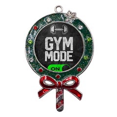 Gym Mode Metal X mas Lollipop With Crystal Ornament by Store67