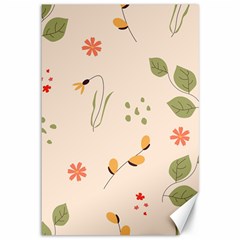 Spring Art Floral Pattern Design Canvas 12  X 18  by Maspions