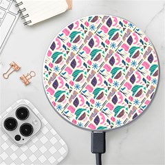 Multi Colour Pattern Wireless Fast Charger(white) by designsbymallika