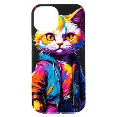 Wild Cat Iphone 15 Plus Black Uv Print Pc Hardshell Case