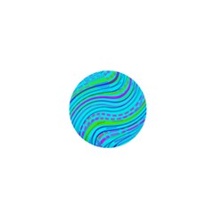 Pattern Swirl Pink Green Aqua 1  Mini Magnets