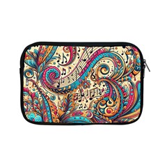 Paisley Print Musical Notes Apple Ipad Mini Zipper Cases by RiverRootz