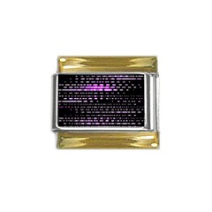 Purplestars Gold Trim Italian Charm (9mm) by Sparkle