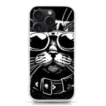 Schwarz katze punk iPhone 15 Pro TPU UV Print Case Front