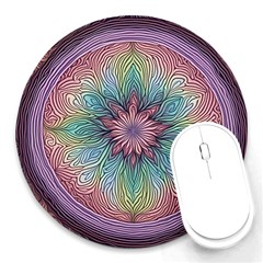 Orange3 Pattern 4 Round Mousepad by 2607694c