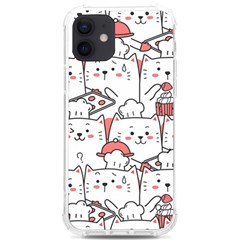 Cute Cat Chef Cooking Seamless Pattern Cartoon Iphone 12/12 Pro Tpu Uv Print Case by Bedest