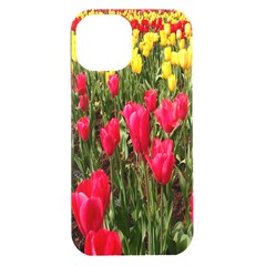 Yellow Pink Red Flowers Iphone 15 Plus Black Uv Print Pc Hardshell Case