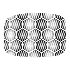 Halftone Tech Hexagons Seamless Pattern Mini Square Pill Box by Ket1n9