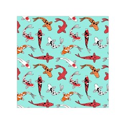 Pattern With Koi Fishes Square Satin Scarf (30  X 30 ) by Ket1n9