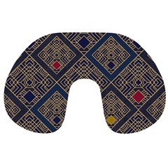 Pattern Seamless Antique Luxury Travel Neck Pillow by Loisa77