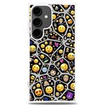 Mental Emojis Emoticons Icons Samsung Galaxy S24 Plus 6.7 Inch TPU UV Case Front