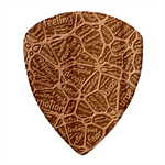 Mental Human Experience Mindset Guitar Shape Wood Guitar Pick Holder Case And Picks Set Pick