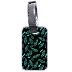 Leaves Pattern Abstract Blade Luggage Tag (two Sides) by Loisa77