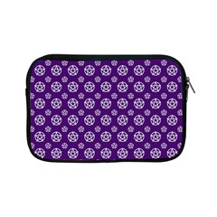 White Pentacle And Purple Pattern Apple Ipad Mini Zipper Cases by cheekywitch