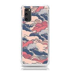 Waves Ocean Sea Water Pattern Rough Seas Digital Art Nature Nautical Samsung Galaxy S20 6 2 Inch Tpu Uv Case by Bedest