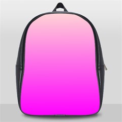 Gradient Pink - Pastel Yellow Pink Rosa School Bag (large) by 2607694c