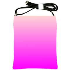 Gradient Pink - Pastel Yellow Pink Rosa Shoulder Sling Bag by 2607694c