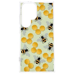 Bees Pattern Honey Bee Bug Honeycomb Honey Beehive Samsung Galaxy S24 Plus 6 7 Inch Tpu Uv Case