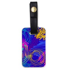 Seamless Vintage Pattern Retro 80s Or 90s Style Abstract Luggage Tag (one Side) by Loisa77