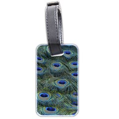 Peacock Feathers Details Luggage Tag (two Sides) by Loisa77