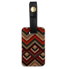 Texture Pattern Fabric Luggage Tag (one Side) by Loisa77