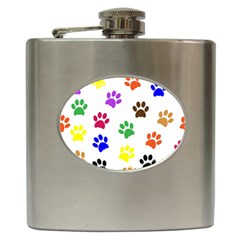 Pawprints Paw Prints Paw Animal Hip Flask (6 Oz) by Apen