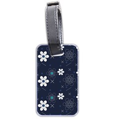 Blue Background Abstract Seamless Luggage Tag (two Sides) by Loisa77