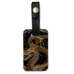 Fantasy Dragon Pentagram Luggage Tag (one Side) by Maspions