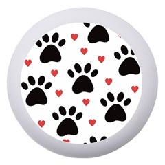 Dog Paw Vector Seamless Pattern With Hearts Dento Box With Mirror by Perong