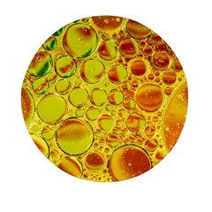 Oil Drop Water Oil Abstract Oily Mini Round Pill Box by Salmanaz77