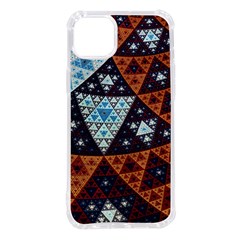 Fractal Triangle Geometric Abstract Pattern Iphone 14 Plus Tpu Uv Print Case