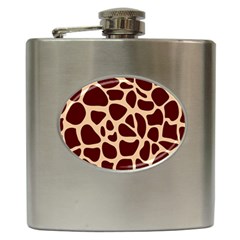 Animal Print Girraf Patterns Hip Flask (6 Oz) by Ket1n9