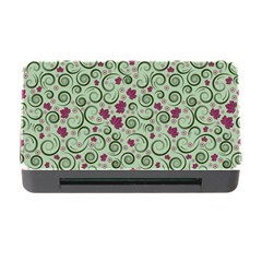 Swirls Foliage Leaves Green Memory Card Reader With Cf by Maspions