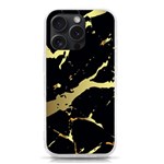 Marble Black, Kiss, Gold, Pretty iPhone 15 Pro TPU UV Print Case Front