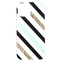 Pattern, Blue, Gold, Lines, Stripes Iphone 15 Plus Black Uv Print Pc Hardshell Case