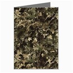 Camouflage Army Survival Uniform Greeting Card Left